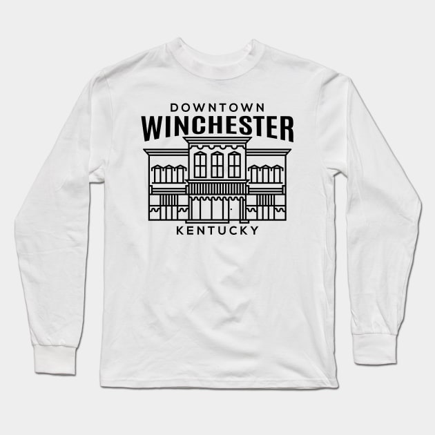 Downtown Winchester KY Long Sleeve T-Shirt by HalpinDesign